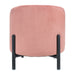 QUVIO Poef - Fluweel - 30 x 31 cm - Roze