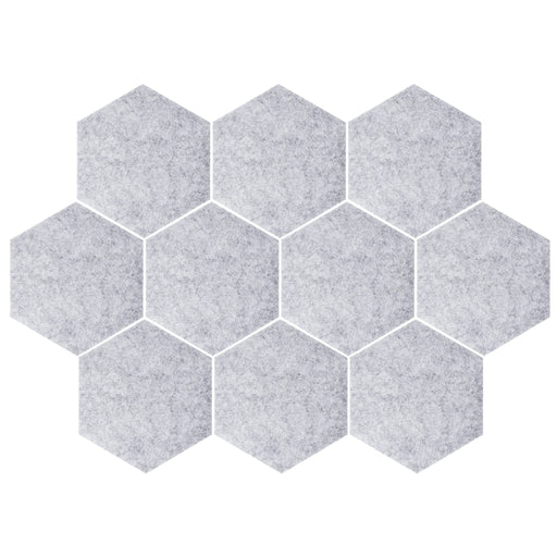 QUVIO Memobord - Hexagon Bulletin board - Set van 10 - Vilt