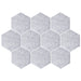QUVIO Memobord - Hexagon Bulletin board - Set van 10 - Vilt