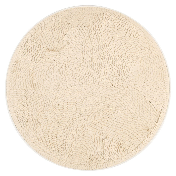 Richmond Wall Art Flow Leder, 110cm - Wit