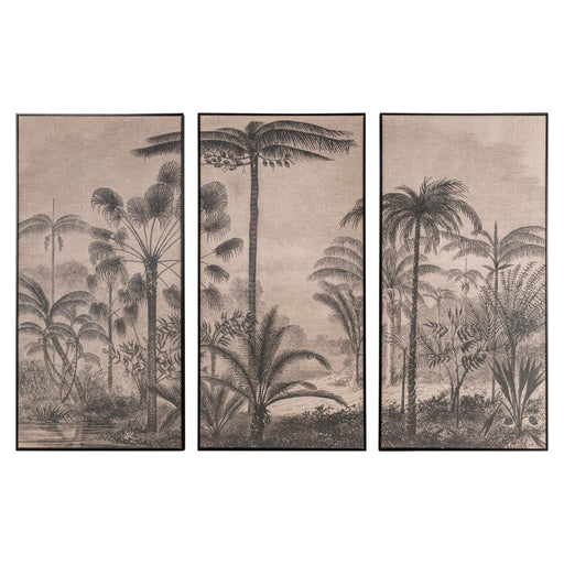 Richmond Wall Art Rhapsody Jute, Set van 3 stuks - Bruin