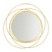 QUVIO Spiegel – 35,5 cm – Rond – Goud - ThatLyfeStyle