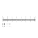 QUVIO Kapstok met 8 haken – Zilver – RVS - ThatLyfeStyle