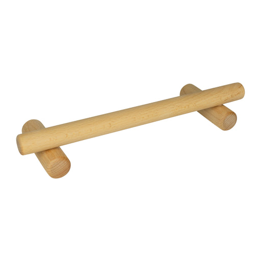 QUVIO Kledingrek voor wand - Hout - 30 cm - Bruin