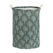 QUVIO Wasmand met handvaten - Boom patroon - Grijs - 43 L