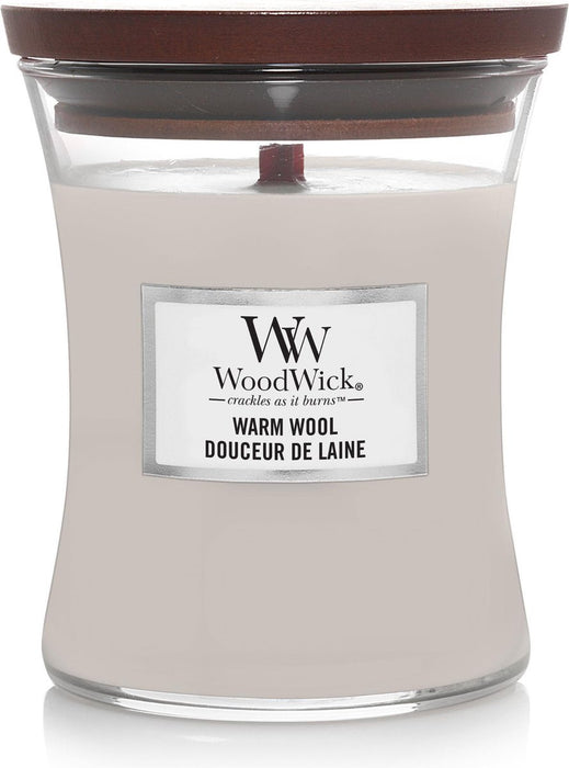 WoodWick - Geurkaars Warm Wool Medium Candle