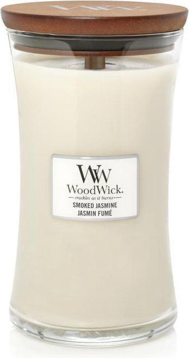 WoodWick Hourglass Large Geurkaars - Smoked Jasmine