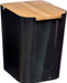 Wooners® Tafelprullenbak met deksel - Bamboe - 5l – Zwart - ThatLyfeStyle