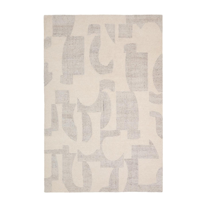 Kave Home Vloerkleed Norela Wolmix, 200 x 300cm - Lichtgrijs