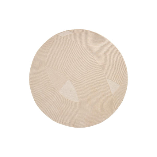 Kave Home Rond Vloerkleed Domm Wol, 200cm - Beige