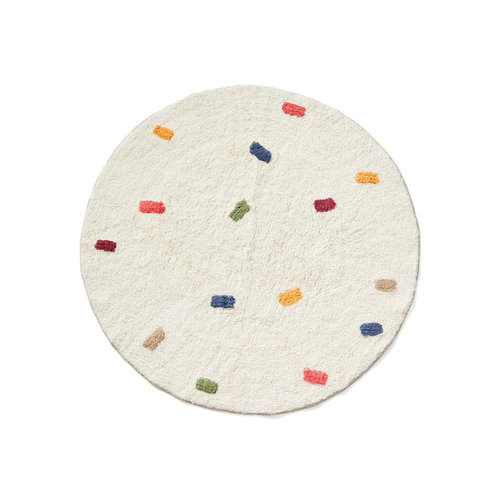 Kave Home Rond Vloerkleed Epifania 120cm - Kleurrijk,Wit