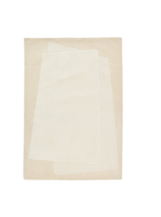 Kave Home Vloerkleed Dennie Wol, 160 x 230cm - BEIGE