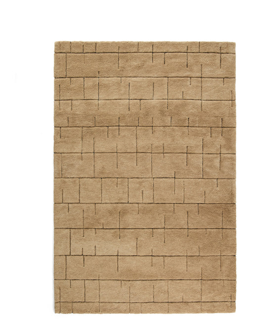 Kave Home Vloerkleed Helun Wol, 160 x 230cm - Bruin