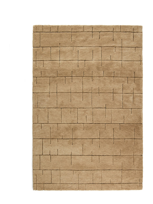 Kave Home Vloerkleed Helun Wol, 160 x 230cm - Bruin