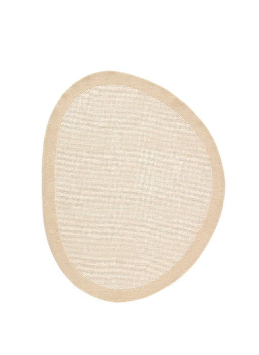 Kave Home Organisch Vloerkleed Ivena Wol, 160 x 200cm - Beige