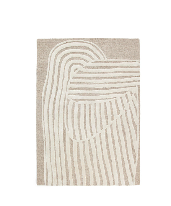 Kave Home Vloerkleed Colire Wol, 160 x 230cm - Beige