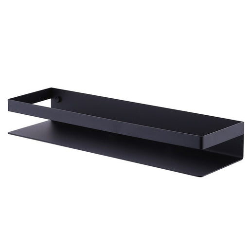 XIVADA Doucherek Teca - Boren - Zelfklevend - Rvs - 30 CM - Zwart