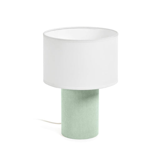 Kave Home Tafellamp Bianella Corduroy - Turquoise - ThatLyfeStyle