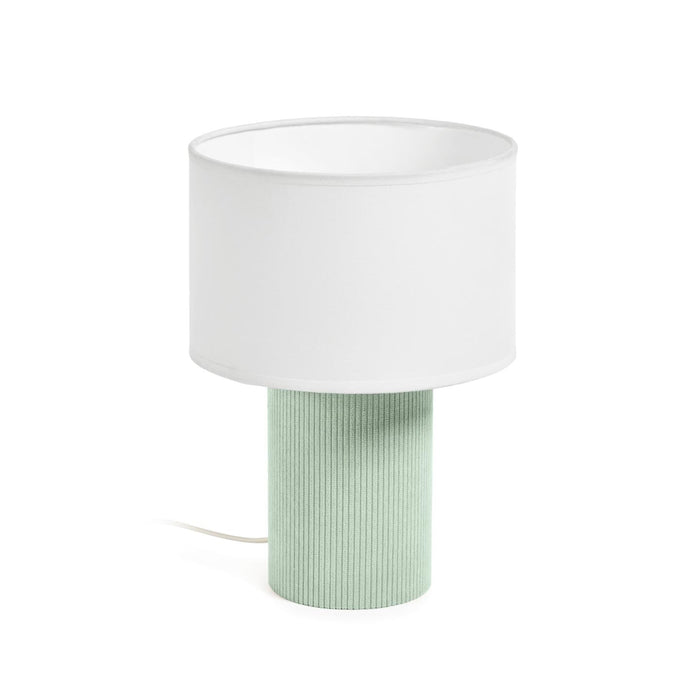 Kave Home Tafellamp Bianella Corduroy - Turquoise