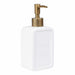 QUVIO Zeepdispenser - 470 ml - Wit met goud