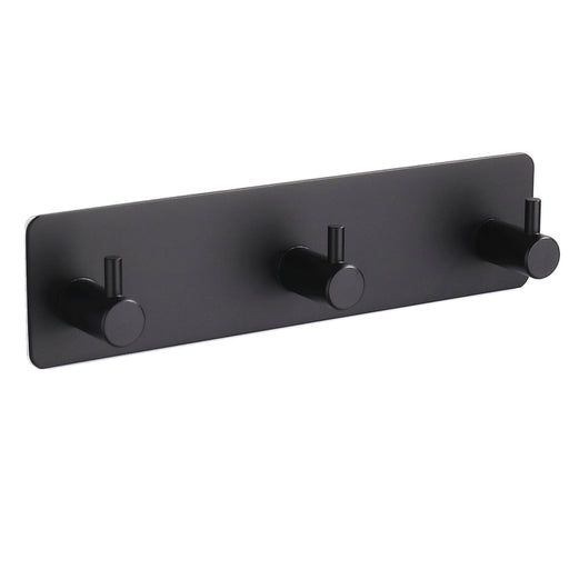 XIVADA Handdoekhaakjes Tres - Zelfklevend - Zwart - 3 in 1