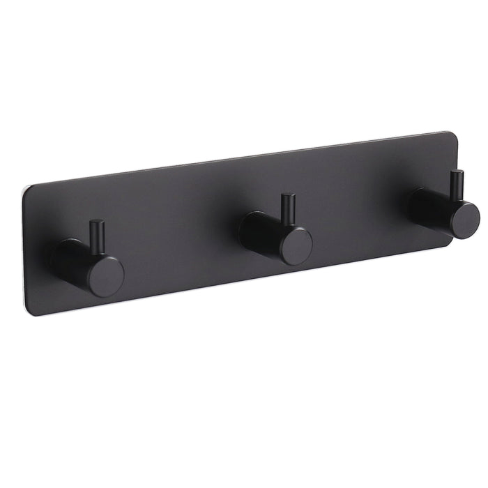 XIVADA Handdoekhaakjes Tres - Zelfklevend - Zwart - 3 in 1
