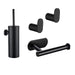 XIVADA Toilet accessoires set - 4 delig - Rvs - Zwart