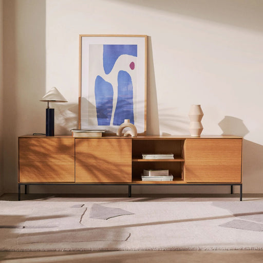 Kave Home TV-meubel Vedrana Eiken, 195cm - Bruin - ThatLyfeStyle