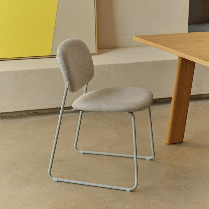 Kave Home Eetkamerstoel Meli Chenille - Beige
