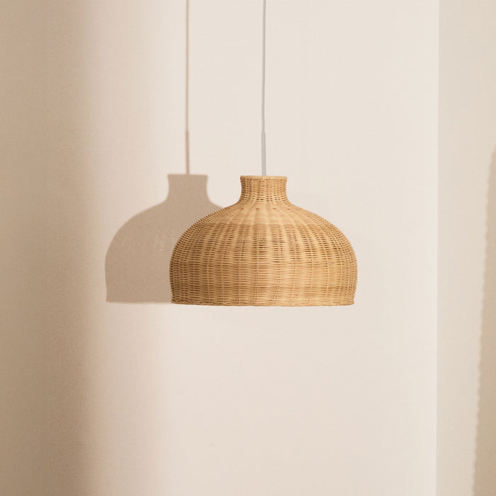 Kave Home Lampenkap Ennia Rotan, 38cm - Naturel