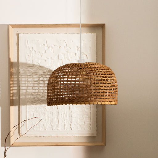 Kave Home Lampenkap Dakira Rotan, 52cm - Naturel