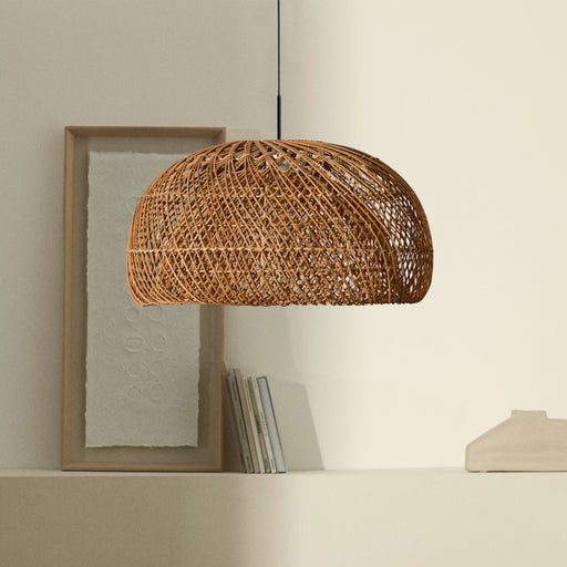 Kave Home Lampenkap Isora Rotan, 60cm - Naturel