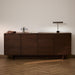 Kave Home Dressoir Norlen Walnootfineer, 195cm - Bruin
