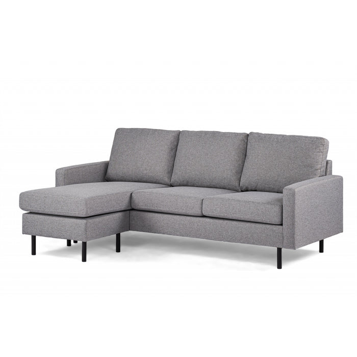 Hoekbank Nigel - compact - 198x132 - grijs - Woonexpress - ThatLyfeStyle