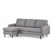 Hoekbank Nigel - compact - 198x132 - grijs - Woonexpress - ThatLyfeStyle