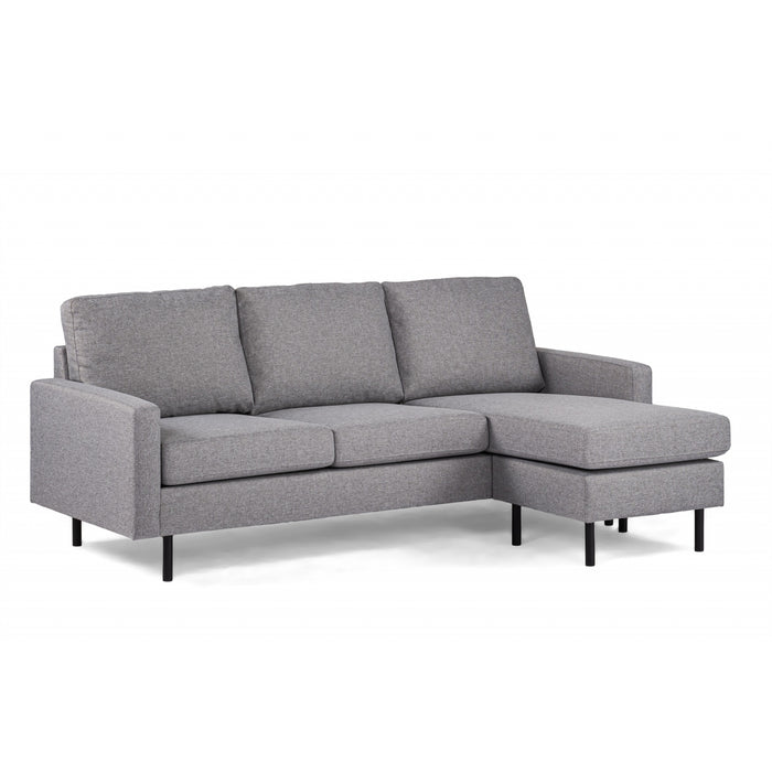 Hoekbank Nigel - compact - 198x132 - grijs - Woonexpress - ThatLyfeStyle