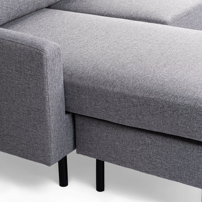Hoekbank Nigel - compact - 198x132 - grijs - Woonexpress - ThatLyfeStyle