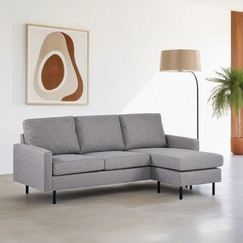 Hoekbank Nigel - compact - 198x132 - grijs - Woonexpress - ThatLyfeStyle