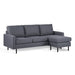 Hoekbank Nigel - compact - 198x132 - antraciet - Woonexpress - ThatLyfeStyle