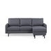 Hoekbank Nigel - compact - 198x132 - antraciet - Woonexpress - ThatLyfeStyle