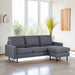 Hoekbank Nigel - compact - 198x132 - antraciet - Woonexpress - ThatLyfeStyle