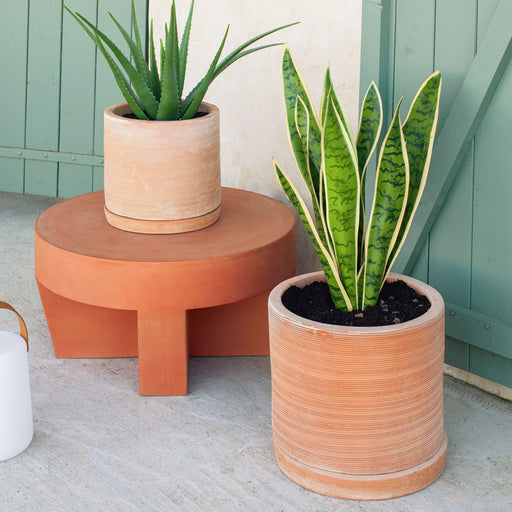 Kave Home Pot Karlina set van 2 stuks - Roestbruin - ThatLyfeStyle