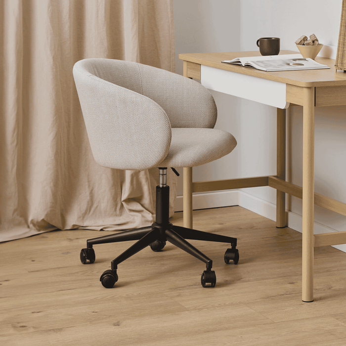 Bendt Bureaustoel Cristi Structuurstof - Beige - ThatLyfeStyle