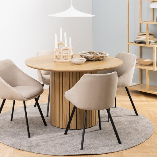 Bendt Ronde Eettafel Vilhelm Eiken, 120cm - Naturel