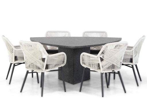 Lifestyle Advance/Graniet 170 cm triangel dining tuinset 7-delig - 17122