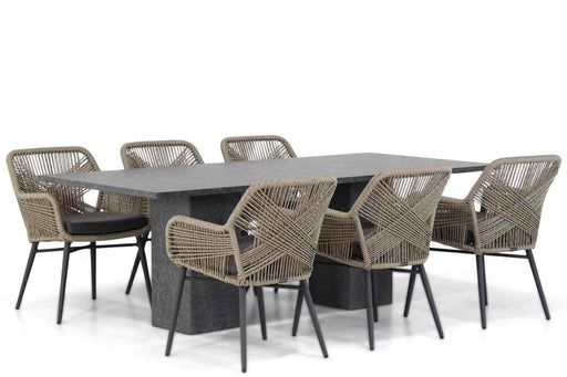 Lifestyle Advance/Graniet 220 cm dining tuinset 7-delig - 17105
