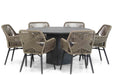 Lifestyle Advance/Graniet 140 cm dining tuinset 7-delig - 17097