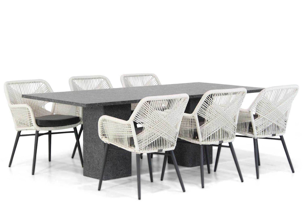 Lifestyle Advance/Graniet 220 cm dining tuinset 7-delig - 17120