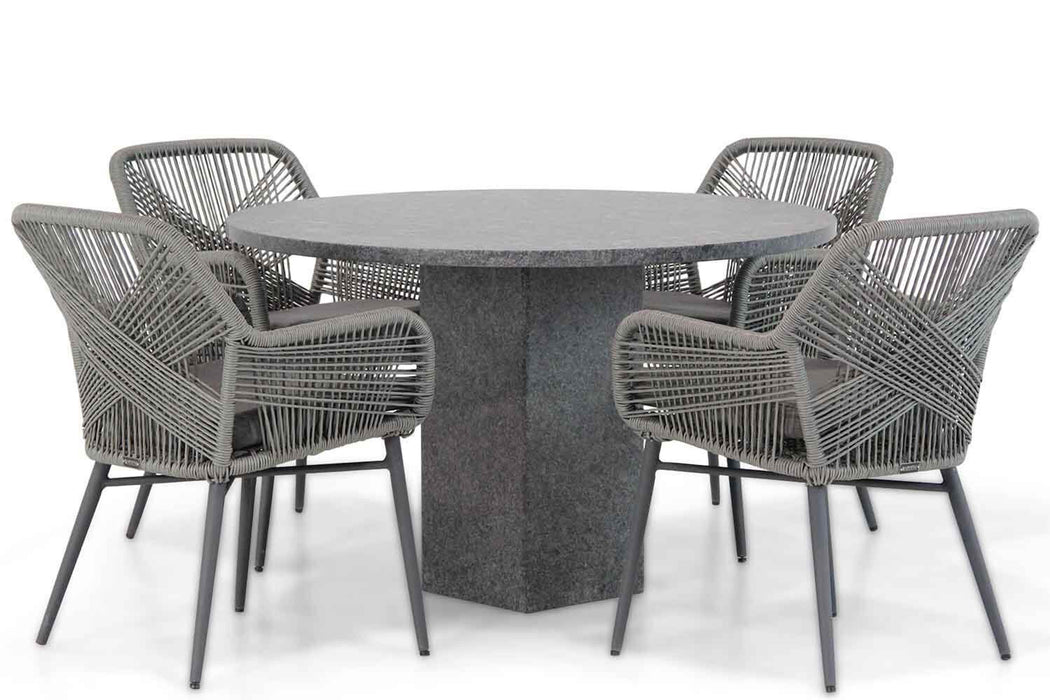 Lifestyle Advance/Graniet 120 cm dining tuinset 5-delig - 17098