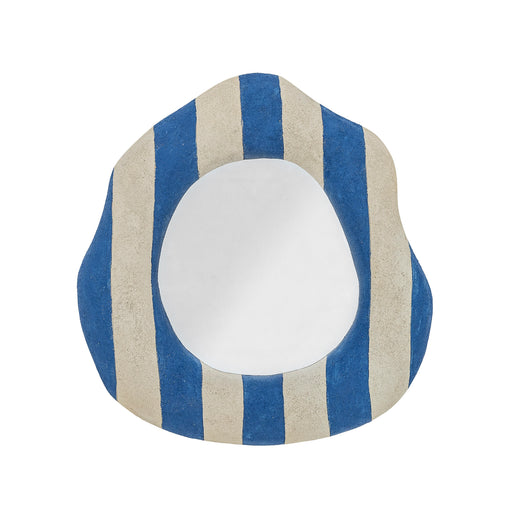 Bloomingville Spiegel Travis, 38 x 39cm - Blauw - Organisch